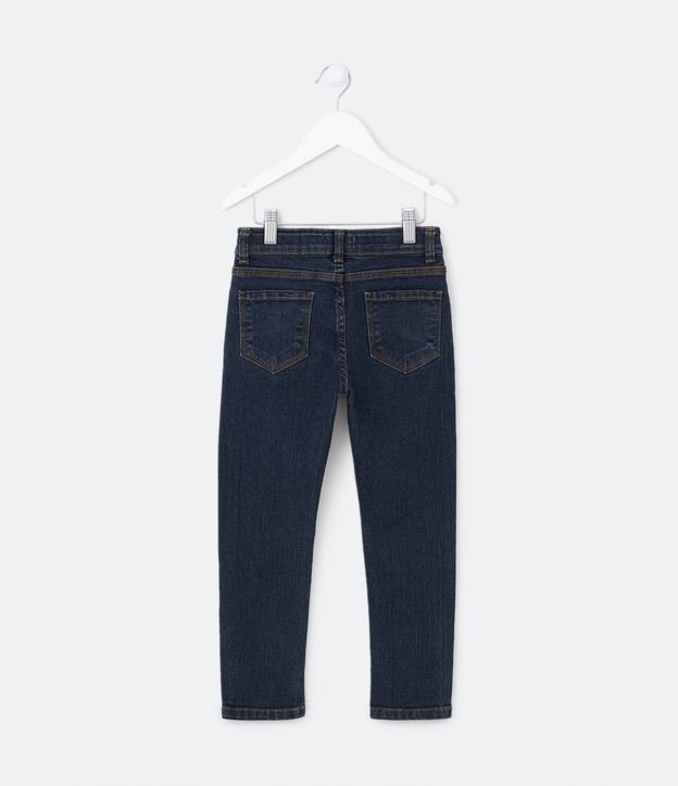 Calça Infantil em Jeans com Leves Puídos - Tam 5 a 14 Anos Azul 2