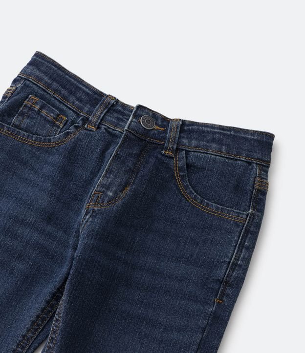 Calça Infantil em Jeans com Leves Puídos - Tam 5 a 14 Anos Azul 4