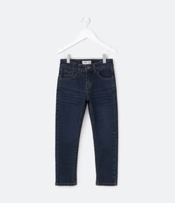 Calça Infantil em Jeans com Leves Puídos - Tam 5 a 14 Anos