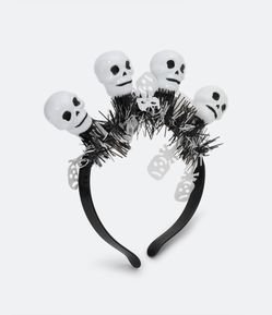 Tiara de Cabelo Infantil com Caveirinhas Luminosas - Tam U