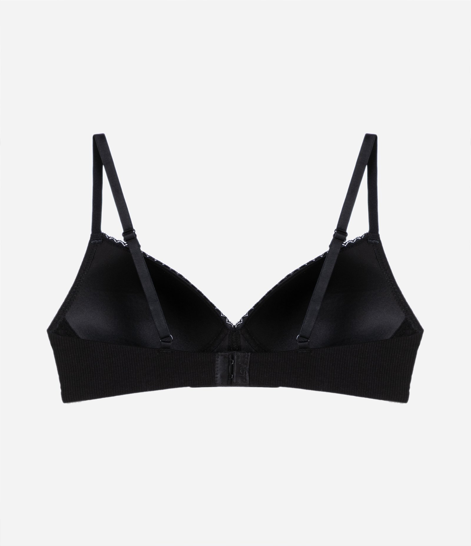 Sutiã Bojo Triangular em Viscose com Textura Canelada com Renda 6