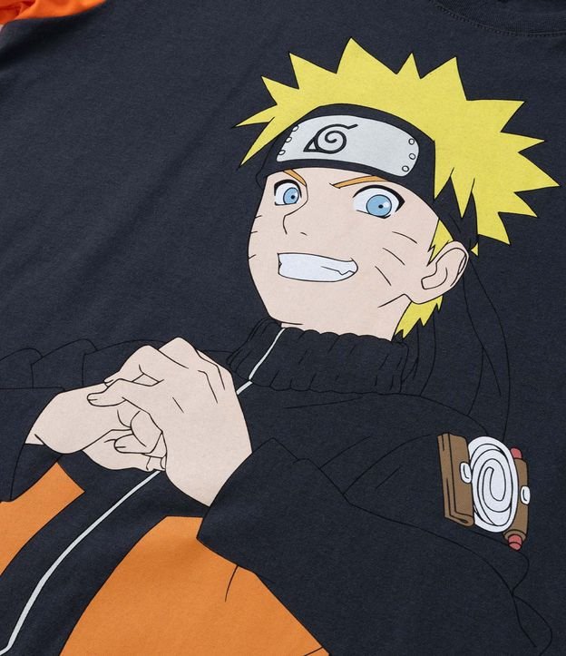 Camiseta Naruto Azul Marinho Infantil