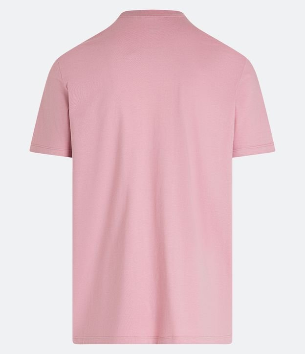 Camiseta Regular em Meia Malha com Estampa Malibu Palms Rosa 6