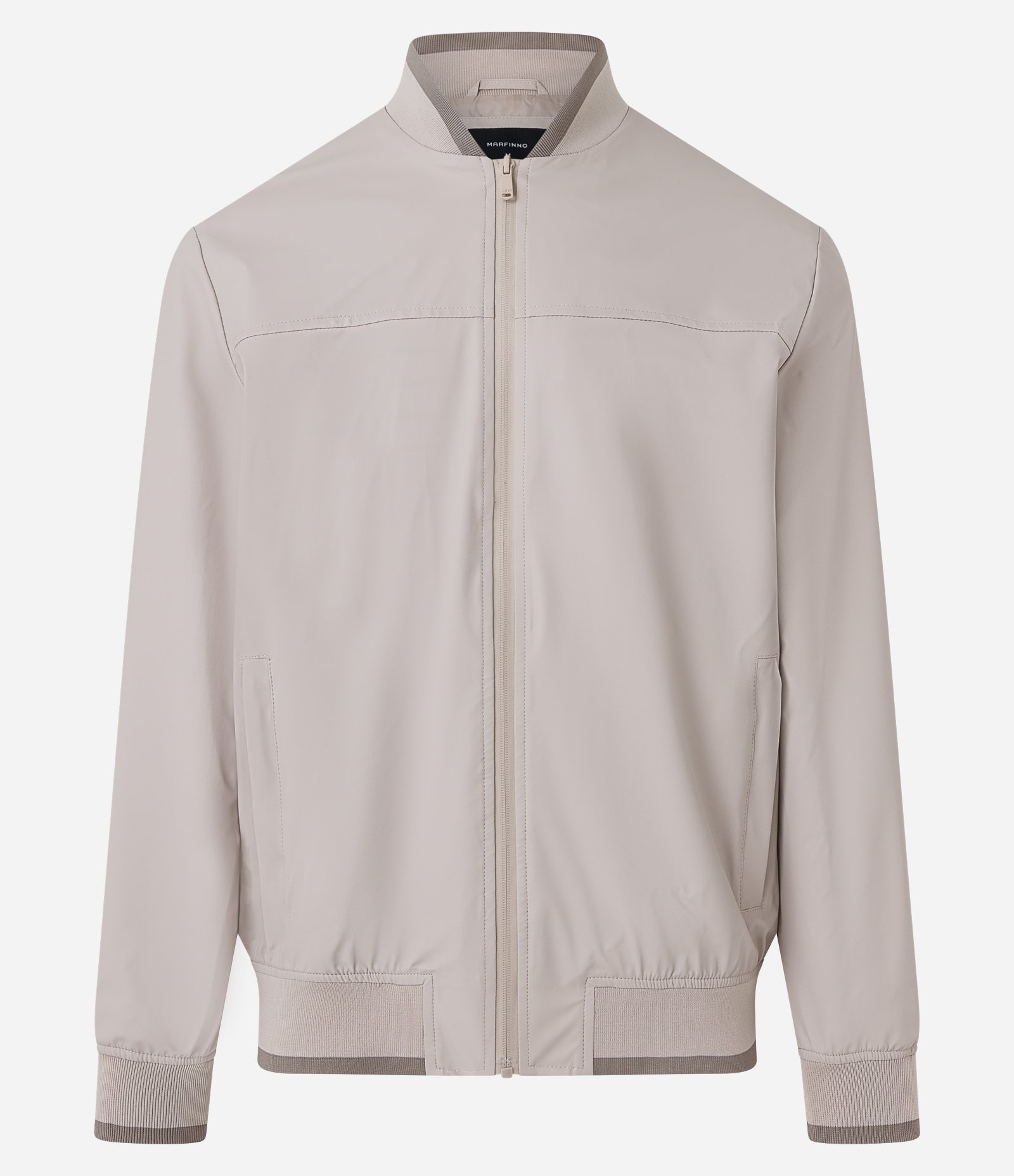 Jaqueta Bomber em Material Emborrachado e Gola Altinha Off White 7