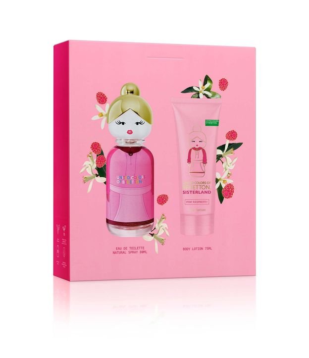 Kit Perfume Benetton Sisterland Pink Eau de Toilette 80ml + Loção Corporal 75ml