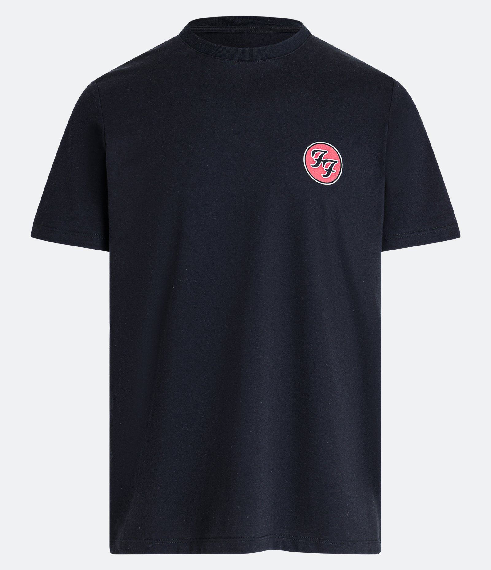 Camiseta Regular em Meia Malha com Estampa Logo Foo Fighters Preto 6