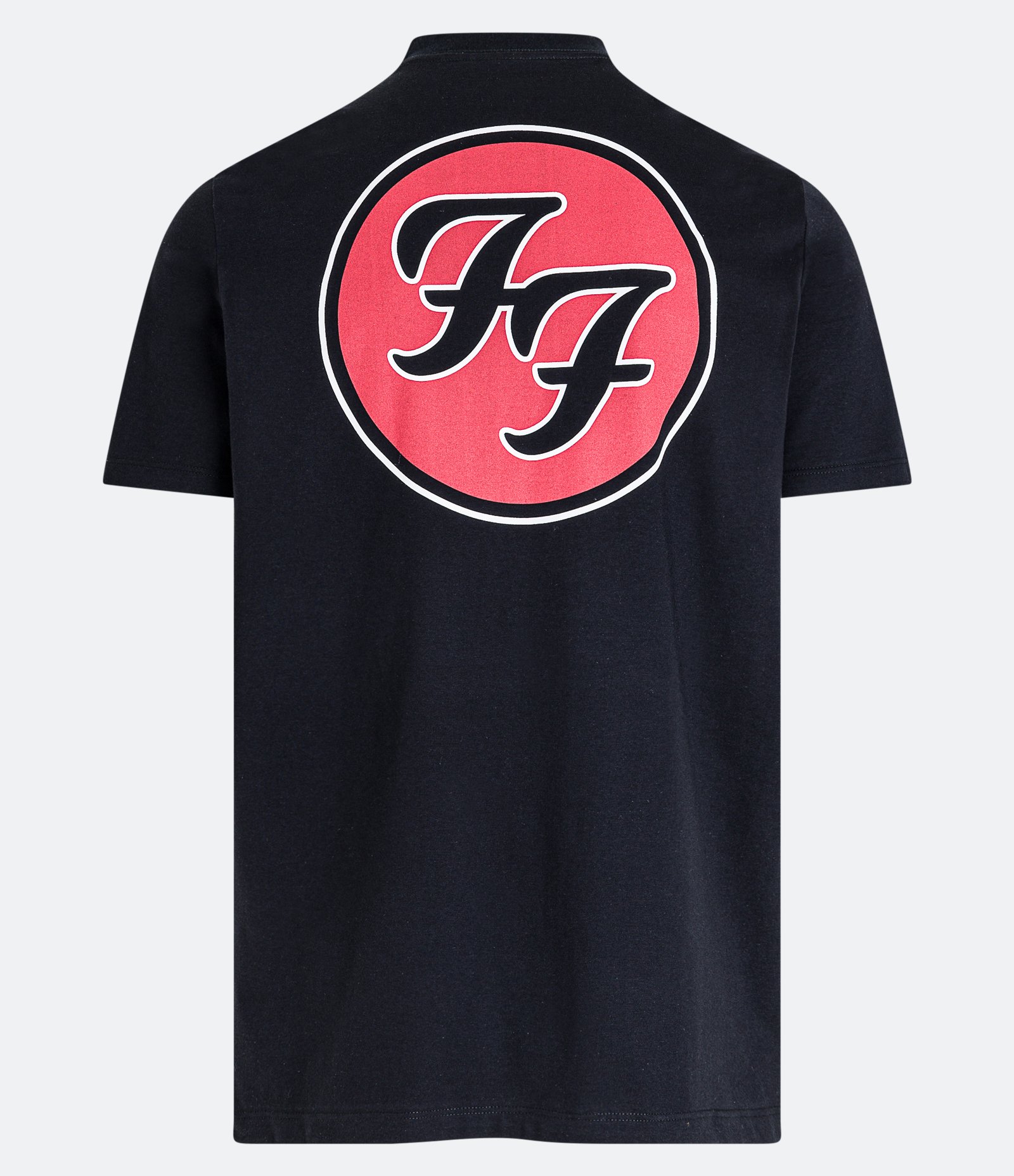 Camiseta Regular em Meia Malha com Estampa Logo Foo Fighters Preto 7