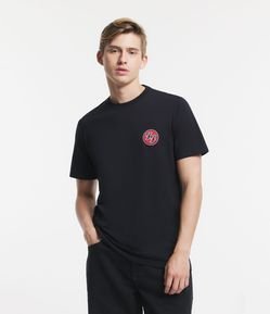 Camiseta Regular em Meia Malha com Estampa Logo Foo Fighters