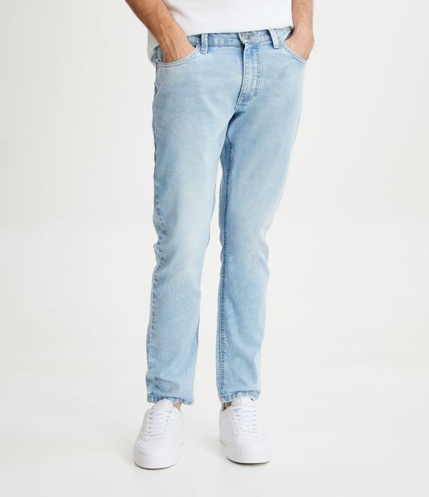 Pantalón Skinny Jeans con Bolsillos Azul 2