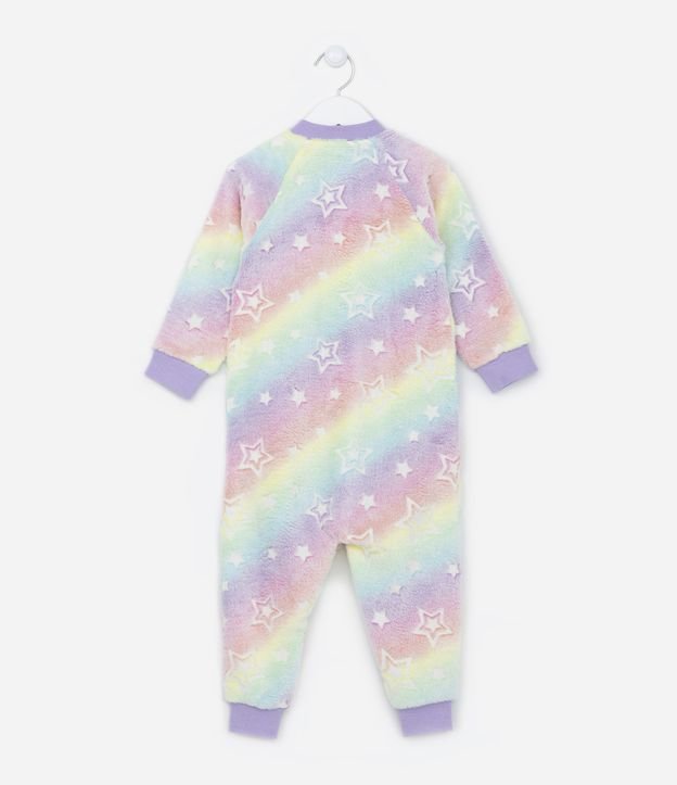 Pijama Jumper Infantil com Estampa de Estrelas que Brilham no Escuro - Tam 2 ao 10 anos Multicores 3