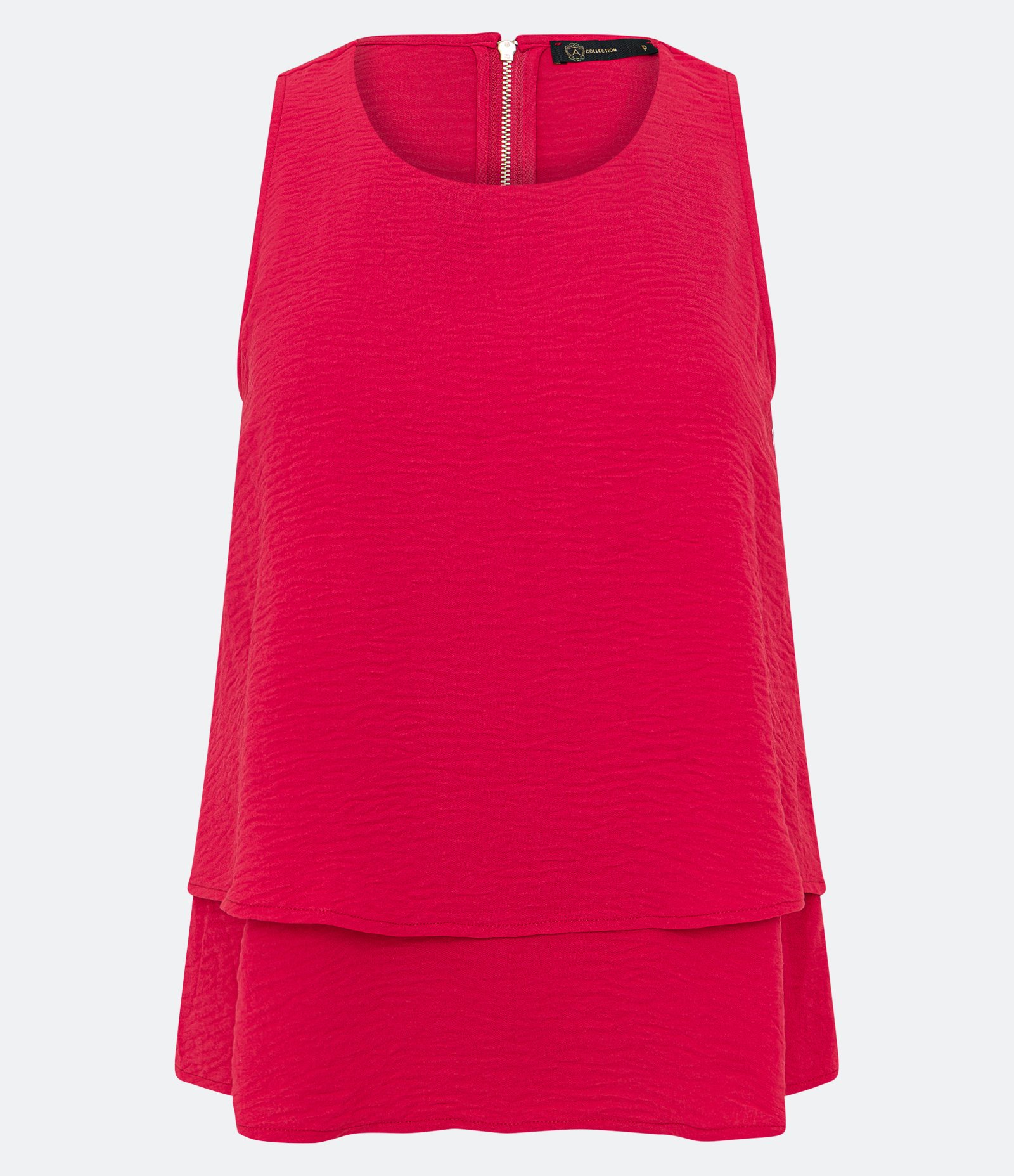 Blusa Airflow Sem Manga com Zíper com Coração no Puxador Vermelho 7