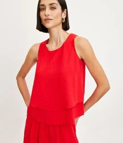 Blusa Airflow Sem Manga com Zíper com Coração no Puxador