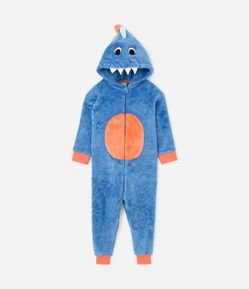 Pijama Jumper Infantil com Estampa de DInossauro - Tam 2 ao 14 anos