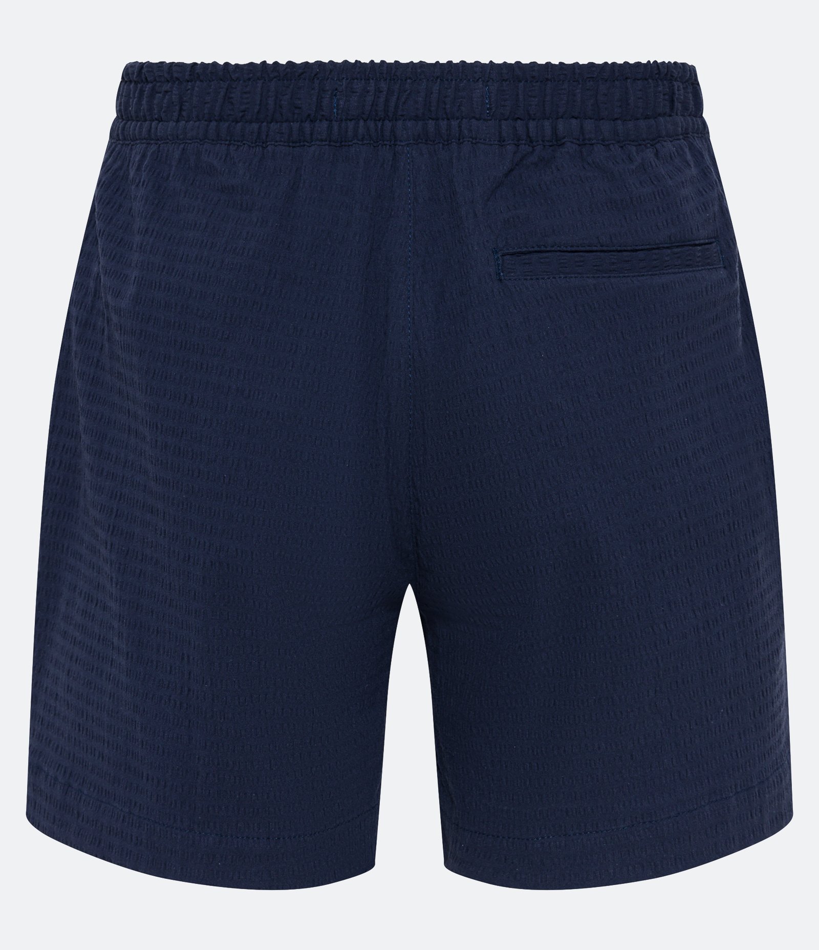 Bermuda Slim em Algodão com Textura e Bolsos Azul Marinho 7