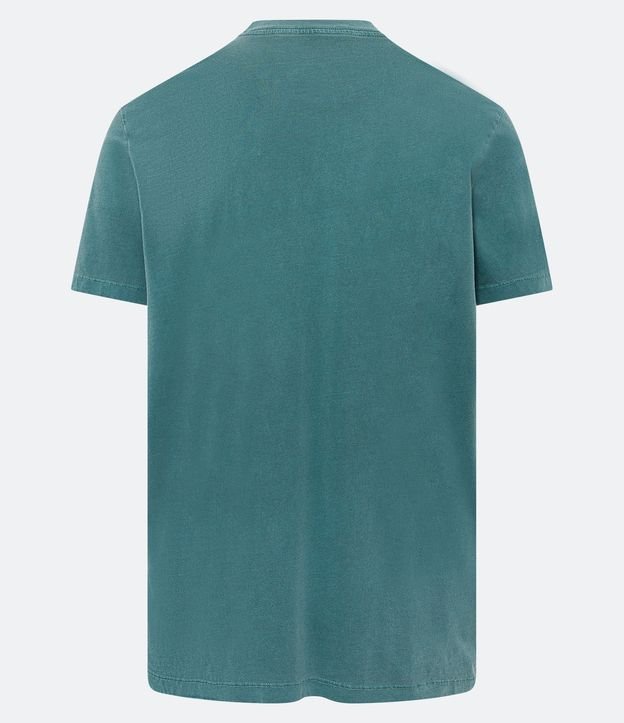 Camiseta Comfort Estonada com Estampa The Cliffs Verde 6