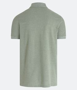 Camiseta Polo Comfort em Algodao Texturizado com Manga Curta