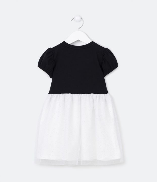 Vestido Infantil Estampa Fantasma Bruja - Talle 1 a 5 años Negro 2