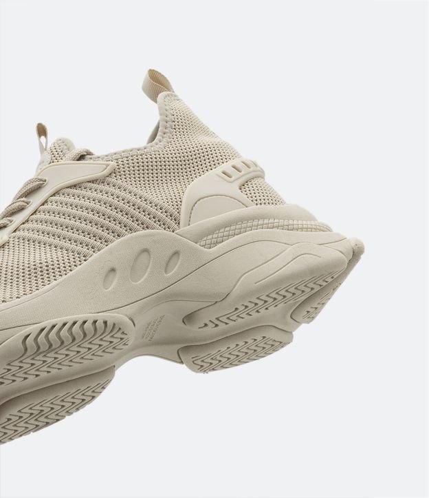 Championes Jogging Knit con Suela Alta Beige 6