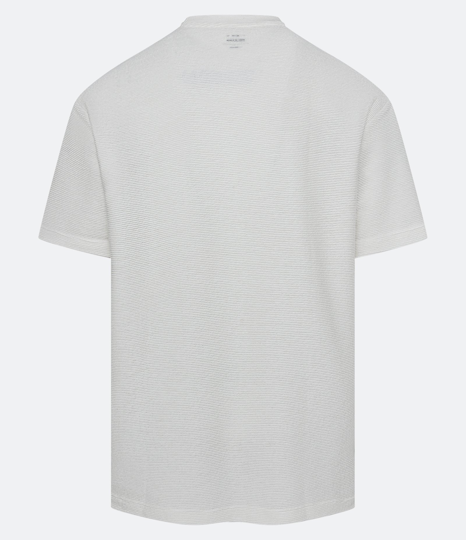 Camiseta Relaxed em Algodão com Textura Canelada e Manga Curta Off White 7