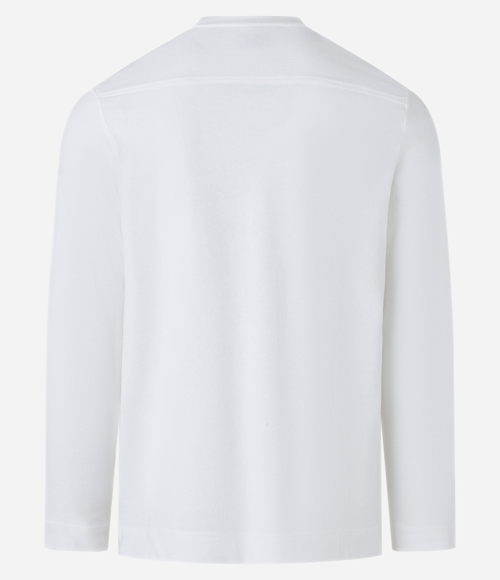 Camiseta em Meia Malha com Textura e Bolso no Peito Branco 9