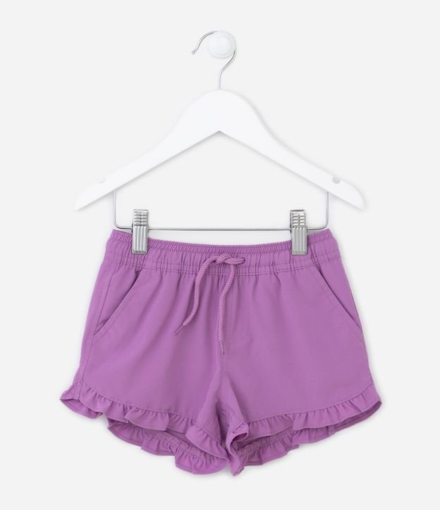 Short Infantil com Babadinhos na Barra - Tam 1 a 5 anos