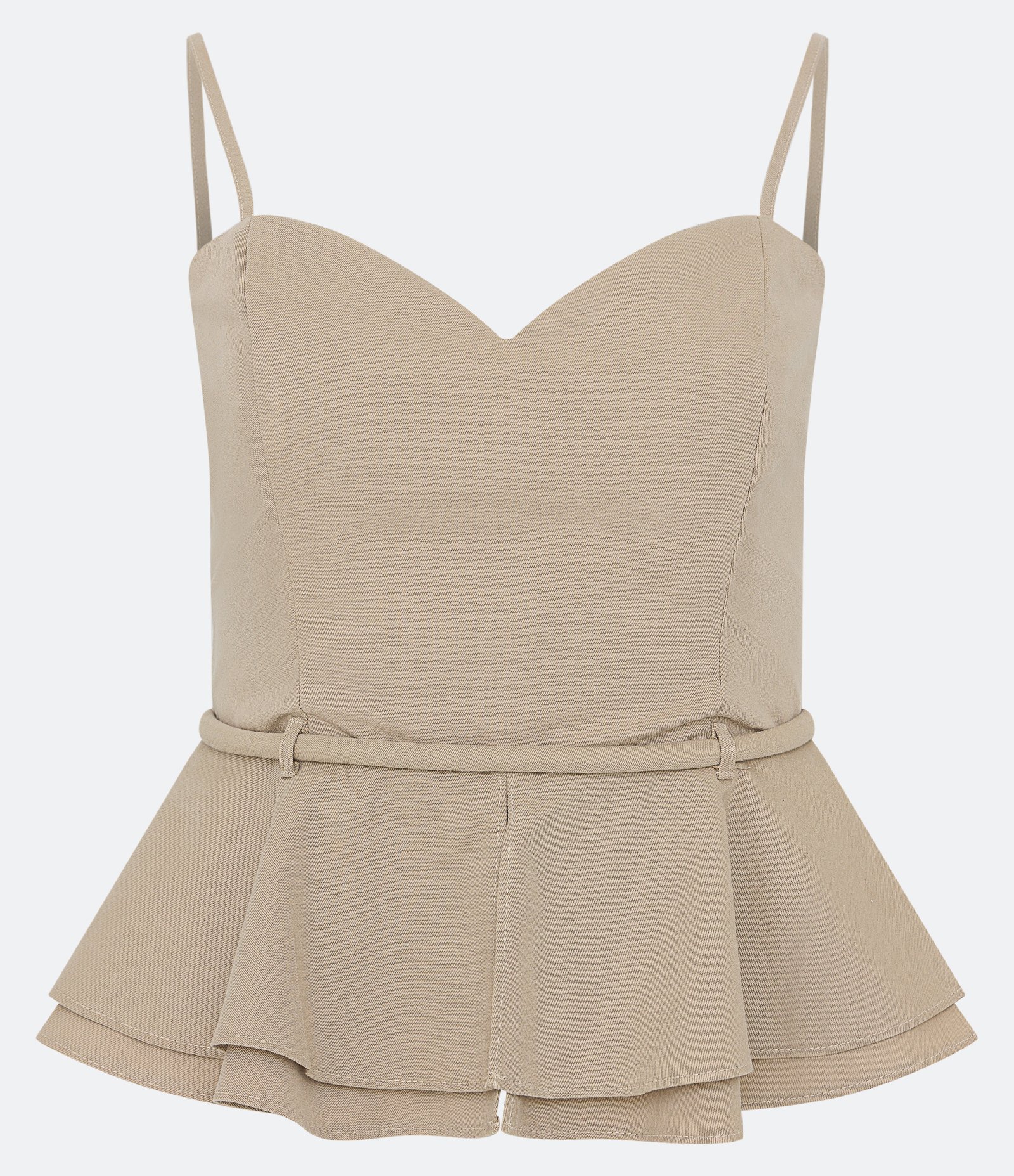 Blusa de Alcinha com Decote Coração e Detalhe Acinturado 6