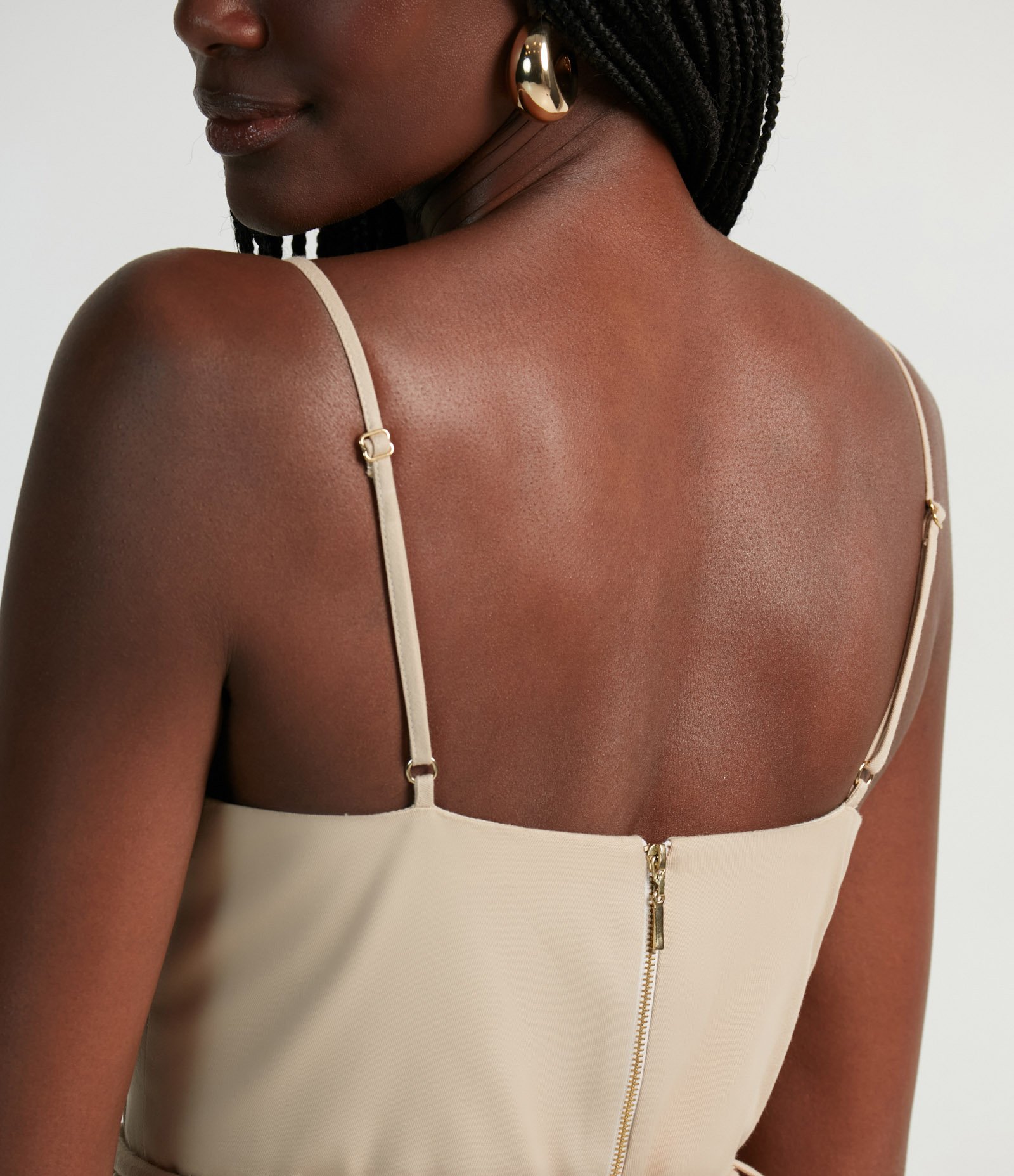 Blusa de Alcinha com Decote Coração e Detalhe Acinturado 5