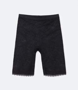 Bermuda Lingerie em Renda Floral com Cós Elástico