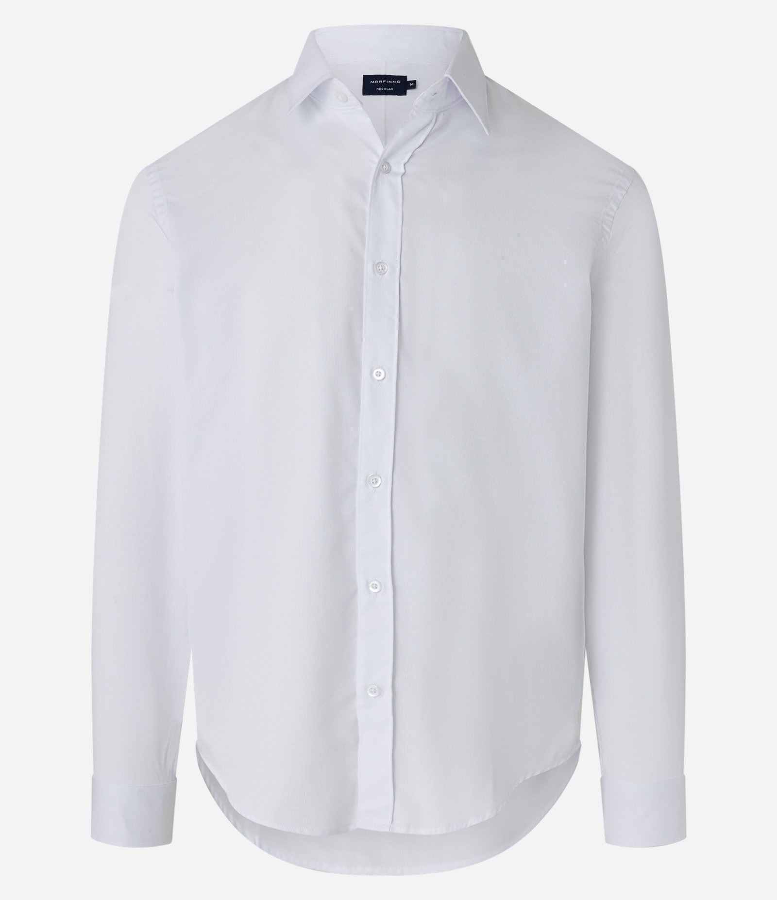 Camisa Regular em Algodão com Easy Care Branco 1