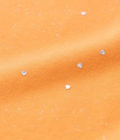 Blusa de Alcinha Infantil com Glitter e Corações Holográficos - Tam 1 a 5 Anos