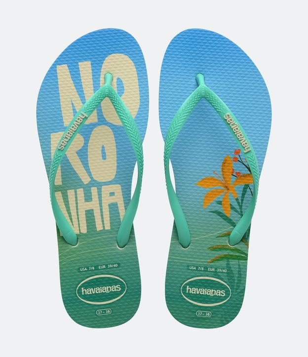 Chinelo Havaianas Slim com Estampa Cidades do Brasil