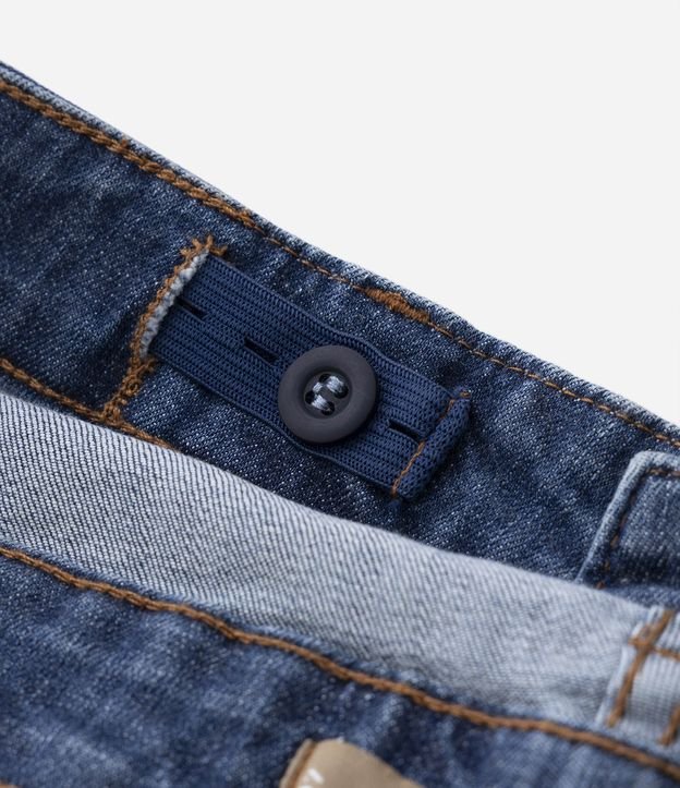 Calça Pantacourt em Jeans com Bolsos Curve & Plus Size Azul 8