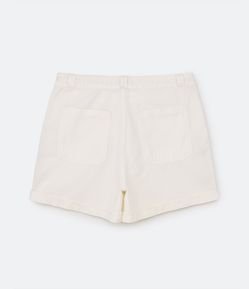 Short Mom em Sarja com Bordado Laise Curve & Plus Size