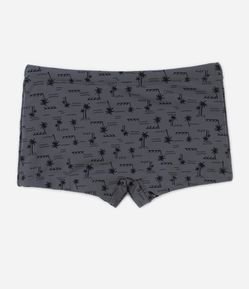 Sunga Boxer Infantil com Estampa de Coqueiros - Tam 5 a 14 anos