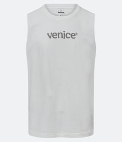 Regata Malhão em Meia Malha com Lettering Venice
