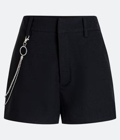 Short Alfaiataria com Correntes em Strass