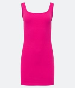 Vestido Curto em Ribana com Textura Canelada