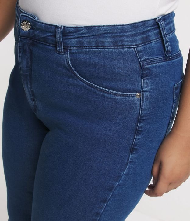 Calça Jeans Flare Básica Curve & Plus Size Azul 4