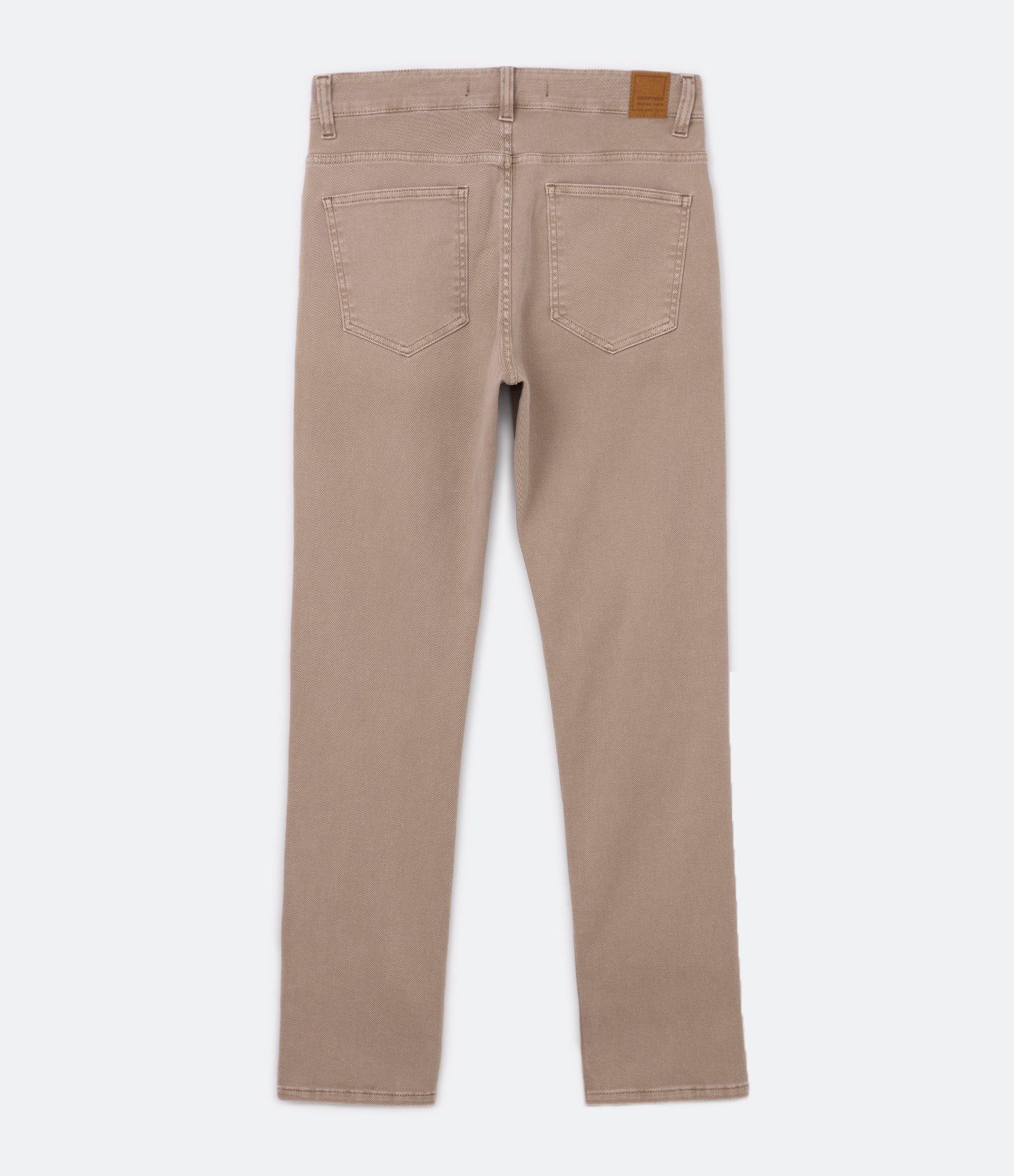 Calça Slim em Sarja com Bolsos 7