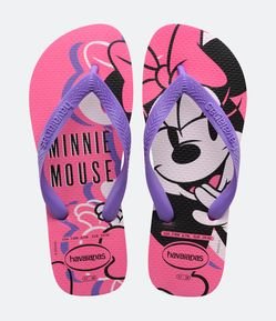 Chinelo Top Infantil com Estampa da Minnie - Tam 23/24 ao 31/32