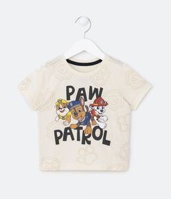 Camiseta Infantil com Estampa Patrulha Canina - Tam 2 a 5 Anos