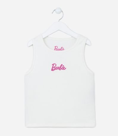 Blusa Infantil Manga Curta Estampada Barbie Tam 4 a 10