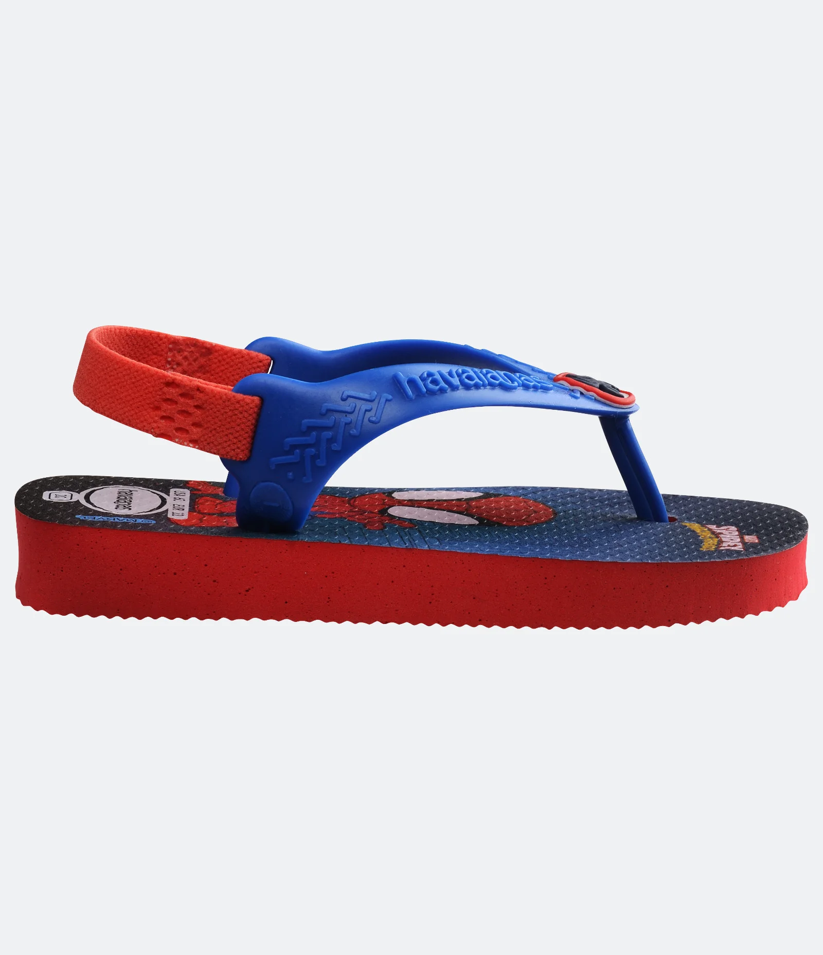 Chinelo Infantil com Elástico e Estampa do Spidey - Tam 17/18 ao 23/24 Azul 2