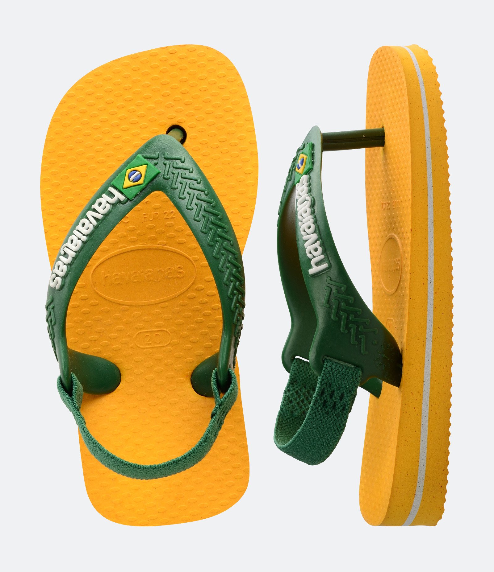 Chinelo Havaianas Infantil com Elástico no Calcanhar - Tam 17 ao 24 Amarelo 3
