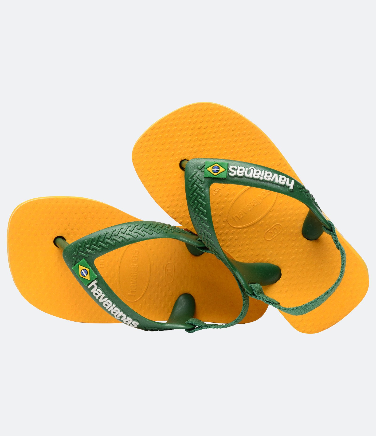 Chinelo Havaianas Infantil com Elástico no Calcanhar - Tam 17 ao 24 Amarelo 5