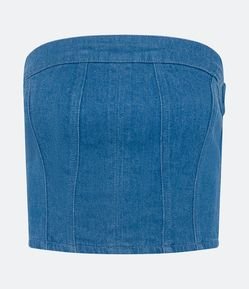 Top Tomara que Caia em Jeans