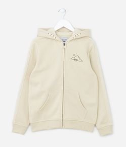 Jaqueta Moletinho Infantil com Recortes - Tam 5 a 14 anos