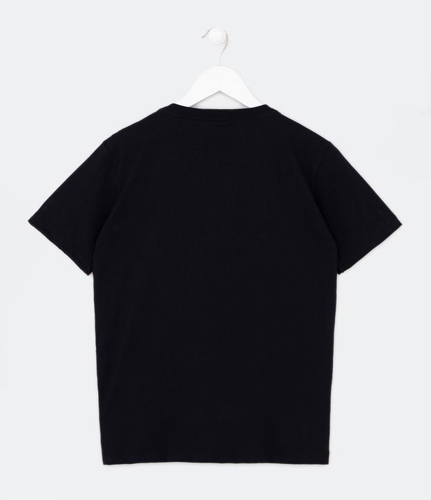 Camiseta Infantil com Estampa do Vilão Bowser - Tam 5 a 12 Anos Preto 2