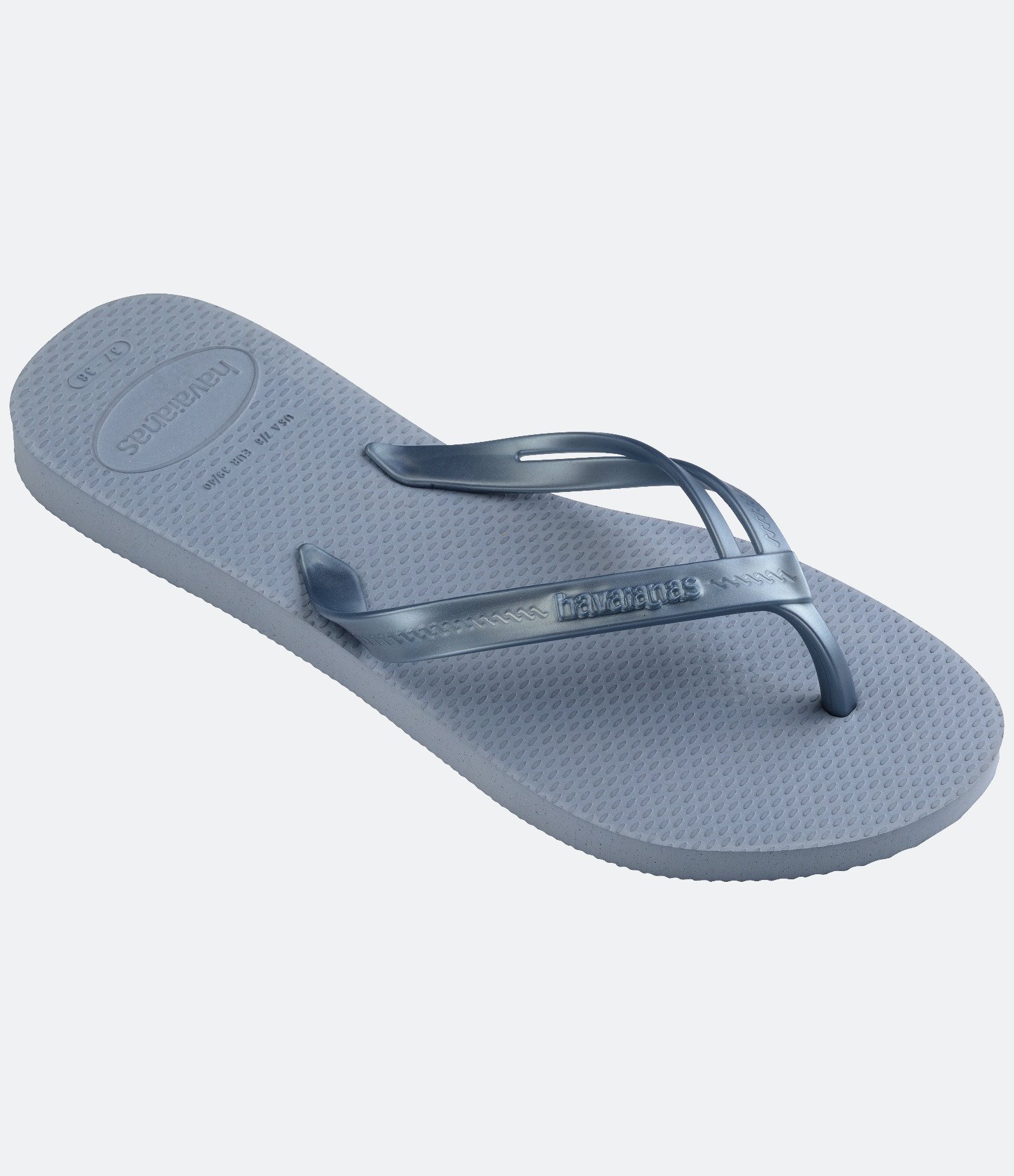 Chinelo Havaianas Elegance com Detalhe de Tira Dupla Azul 2