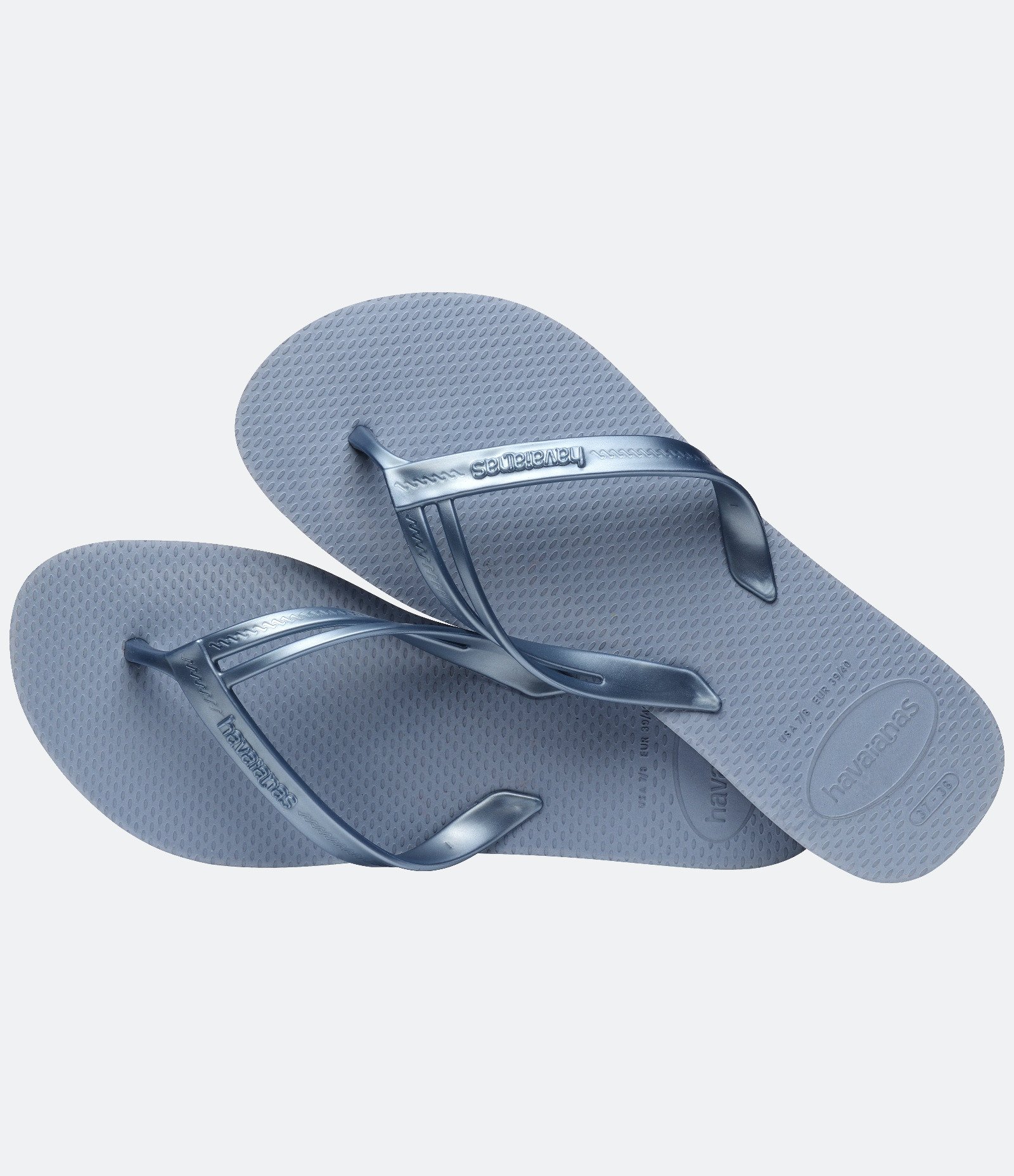 Chinelo Havaianas Elegance com Detalhe de Tira Dupla Azul 4